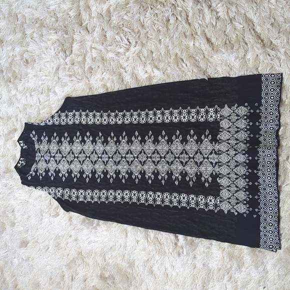 Anthropologie Vanessa Virginia Black White Malvina Sweater Dress XL - Picture 4 of 12